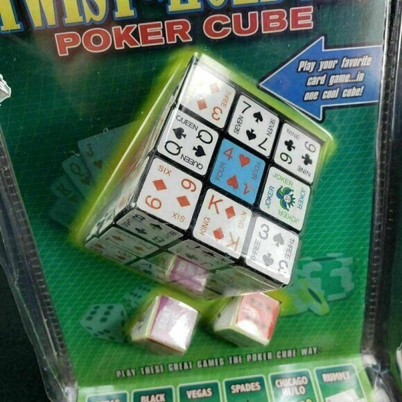 Twist‎ and Hold Texas Hold Em Poker Card Game Cube Travel Pressman New Sealed - Picture 7 of 12